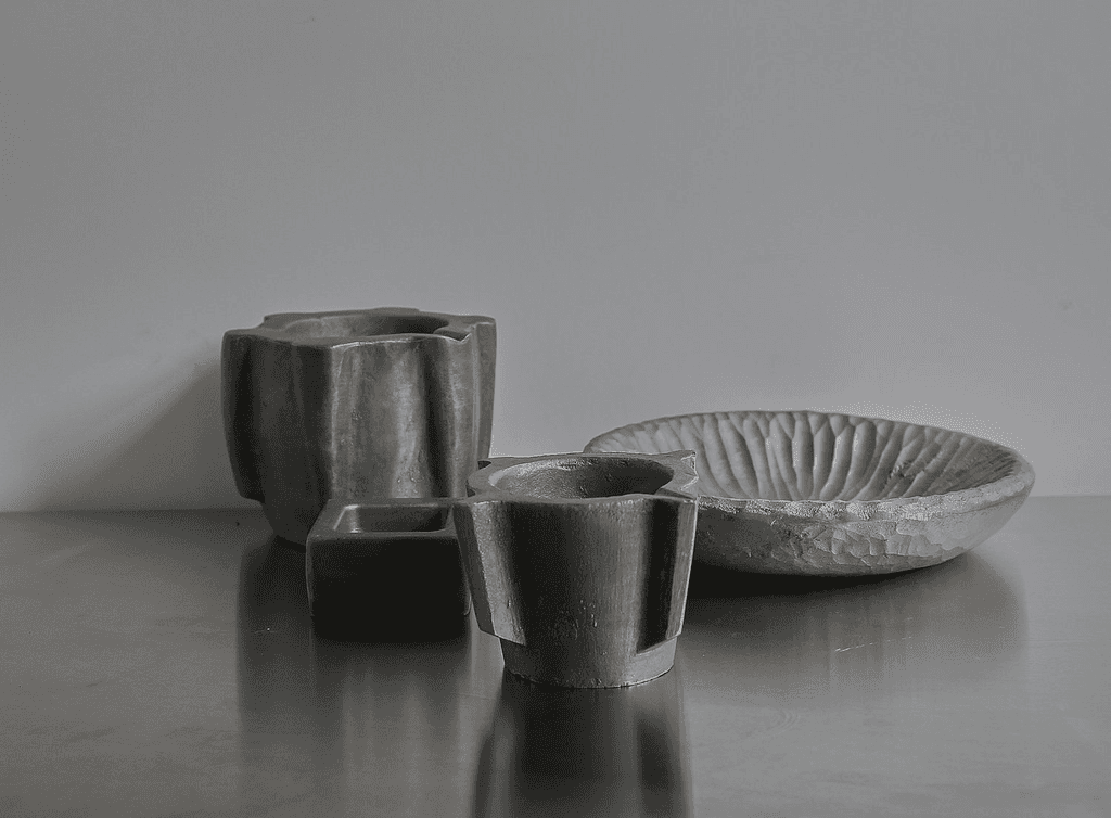 Aluminium Carved Mortar